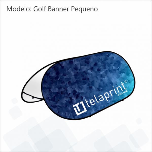 Golf Banner pequeno azul.